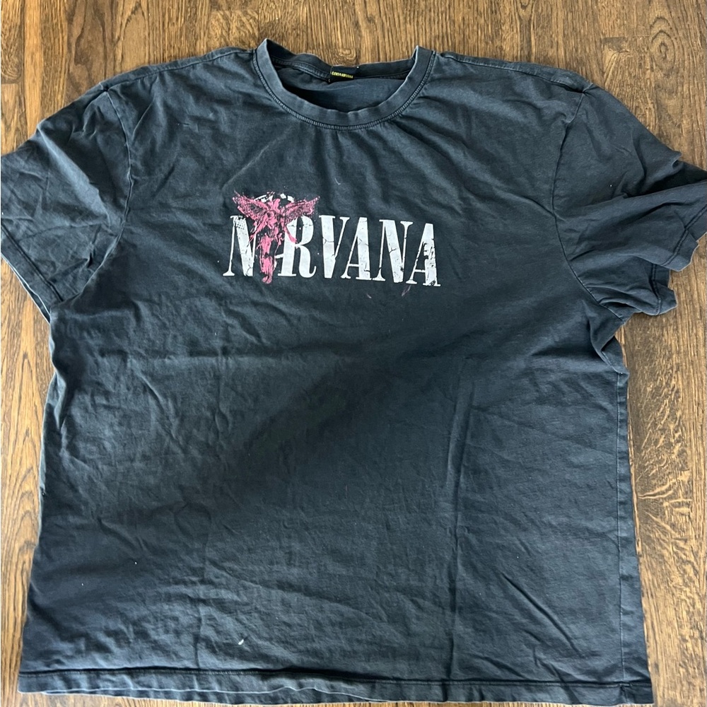 NIRVANA Black Short Sleeve Tee